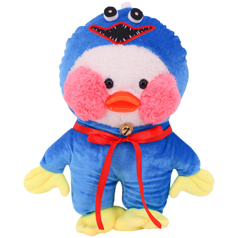 2pcs Animal Model Duck Clothes+Bag Panda For Duck Doll 30Cm lalafanfan Accessories Plush Stuffed Toy Hooded Sweater Dolls Stitch