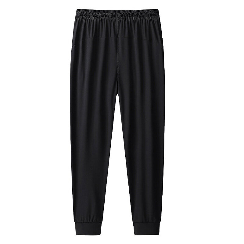 Nowe letnie męskie spodnie biegaczy 8XL Fitness Casual szybkie suche spodnie dresowe męskie oddychające w pasie spodnie wiosenne męskie