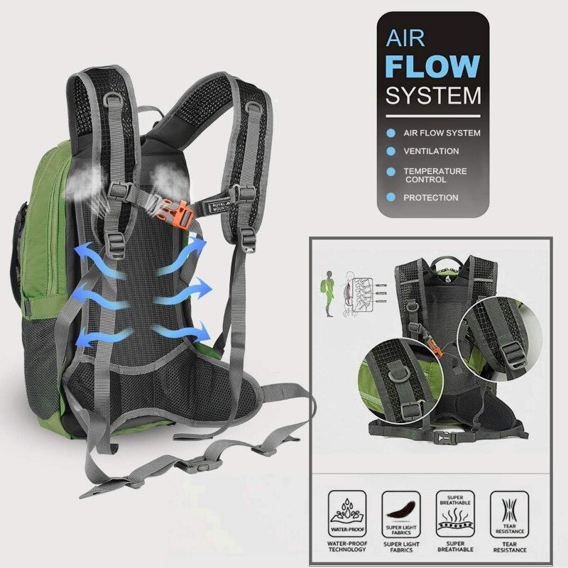 防水バックパック20/30l、取り外し可能なバックパック、サイクリングやスキーに最適