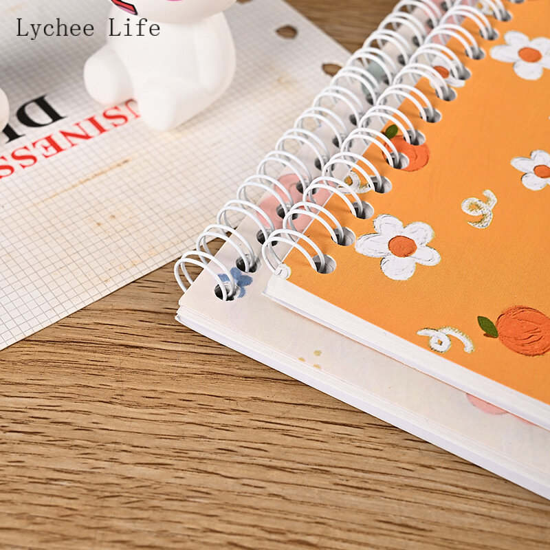 Lychee Life-libro de papel de lanzamiento reutilizable, pegatinas de dibujos animados, álbum de recortes, libro de almacenamiento de diario de basura, A5, 32 hojas