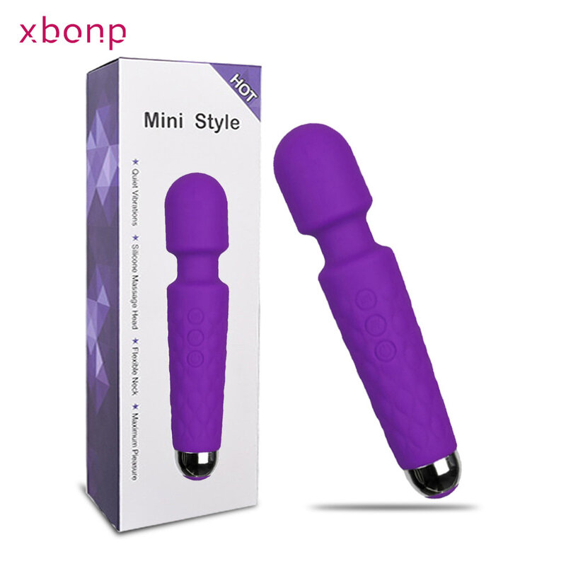 Mainan Seks Vibrator Kuat untuk Wanita Dewasa G Spot AV Tongkat Sihir Vibrator Dildo Pijat untuk Stimulasi Klitoris Mainan Erotis