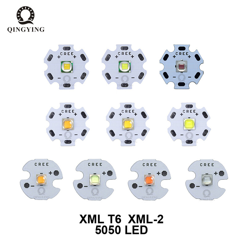 Wysokiej dioda LED dużej mocy Chip 5W-10W cree XML T6 XML2 XM-L2 5050 16mm 20mm 3V 3.6V diody do latarka rowerowa akcesoriów samochodowych