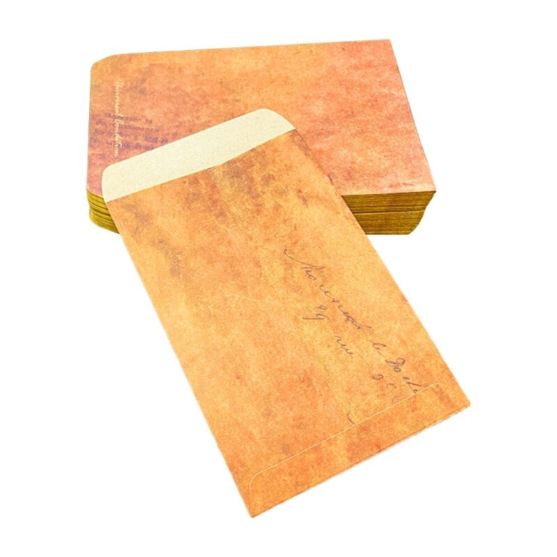100x クラフト紙封筒古いデザイン紙封筒アンティーク封筒ドロップシッピング