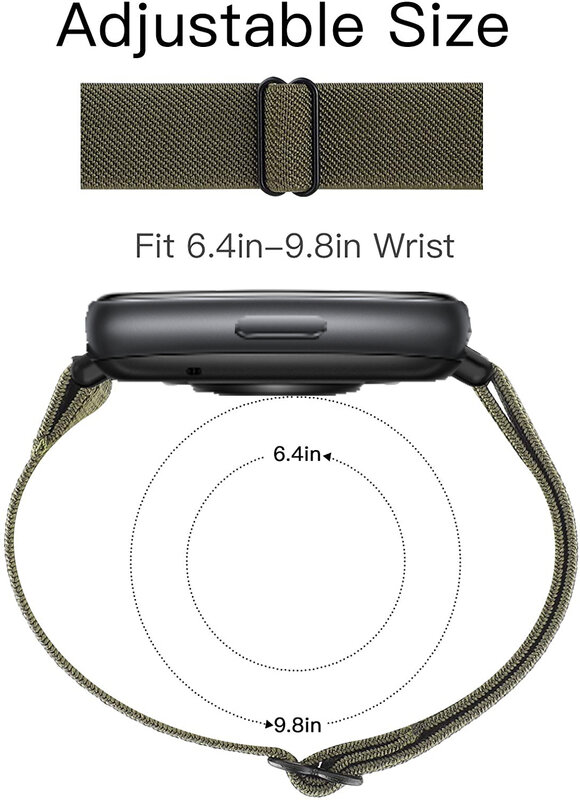 Tali Ikat untuk Jam Tangan Huawei Fit 2 Tali Jam Tangan Pintar Aksesori Elastis Nilon Tali Gelang Korea Huawei Jam Tangan Gelang Fit2