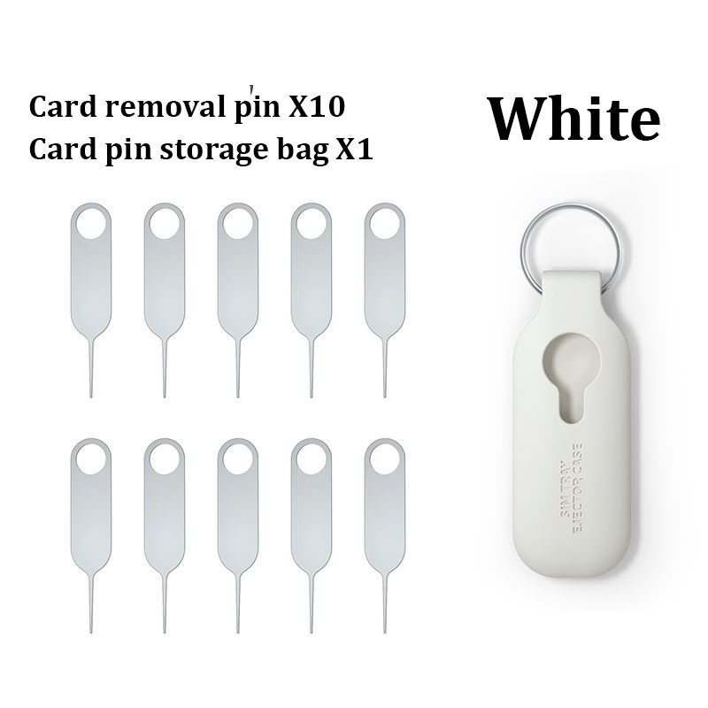 10pcs Sim Karte Tray Auswerfer Eject Pin + 1pc Gummi Lagerung Tasche Set Removal Tool Für IPhone huawei Xiaomi Redmi Farbe Zufällig