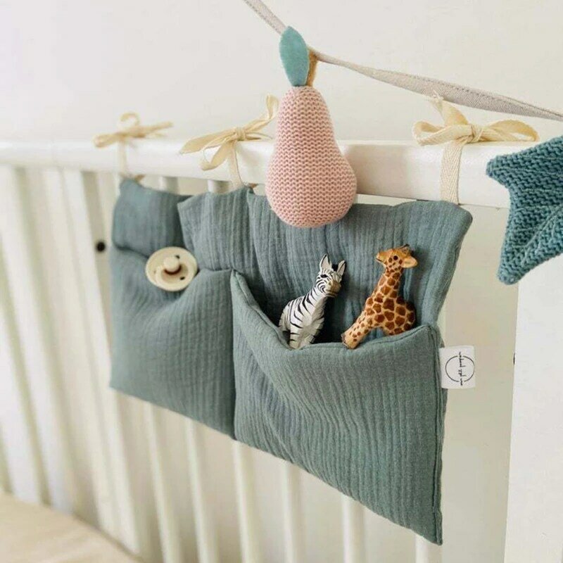 Tas Troli Penyimpanan Tempat Tidur Bayi Tas Troli Digunakan untuk Menyimpan Mainan Popok Pakaian Bayi