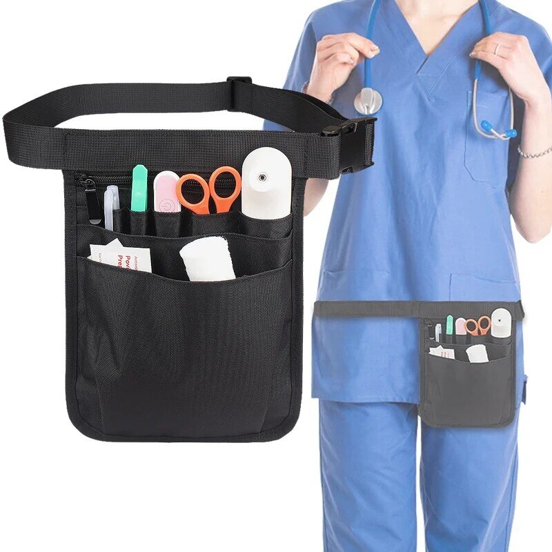 Medical Belt Organizer Fanny Pack Nurse Side Waist Bag Shoulder Pouch Nurse Organizer Belt Nurse Pack Toolkit Bum bag