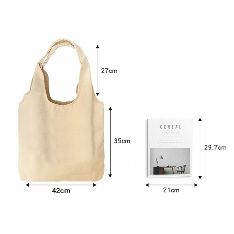 Large Capacity Shoulder Bag Fashion Canvas Wear-resistant Shopping Bags Tote Bag