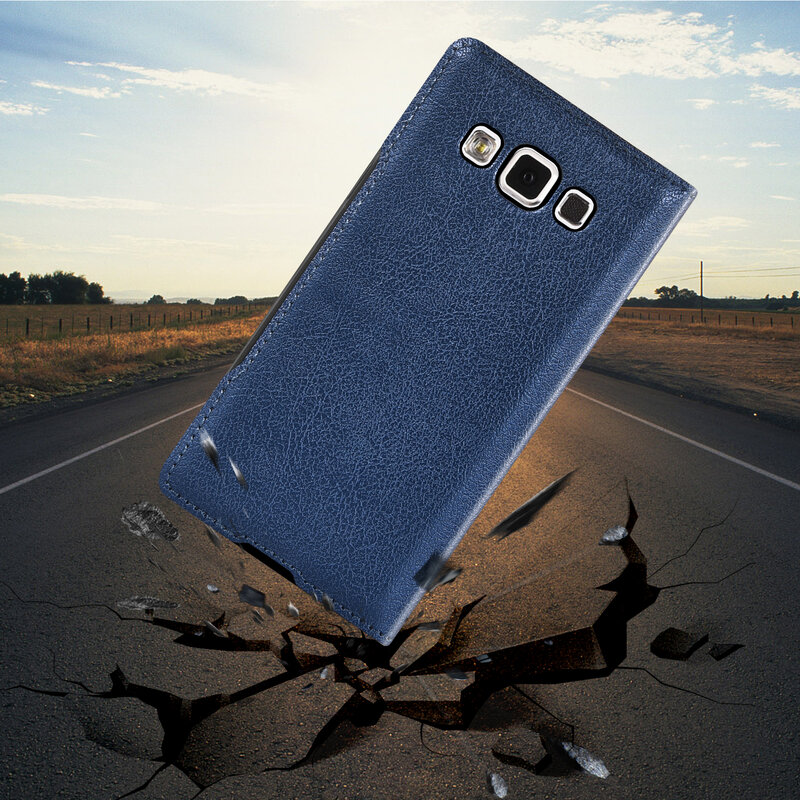 Smart Flip Cover Leather Phone Case For Samsung Galaxy A5 2015 A 5 A3 7 A7 A52015 SM A500 A500F A700 A700F A300 A300F SM-A500F