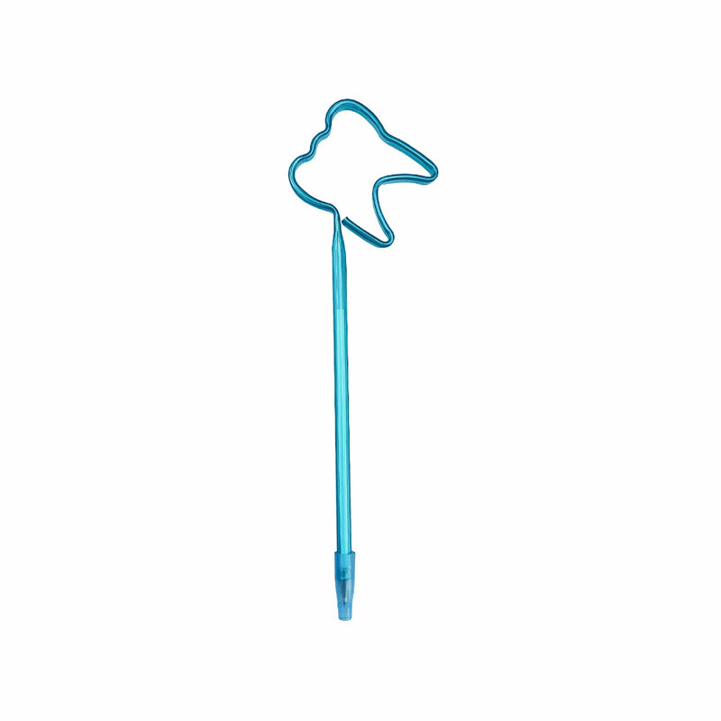 1 قطعة الأسنان الأسنان شكل لطيف الانحناء قلم حبر جاف عيادة البلاستيك مدرسة طب الأسنان طبيب الهدايا الإبداعية توقيع أقلام مختبر
