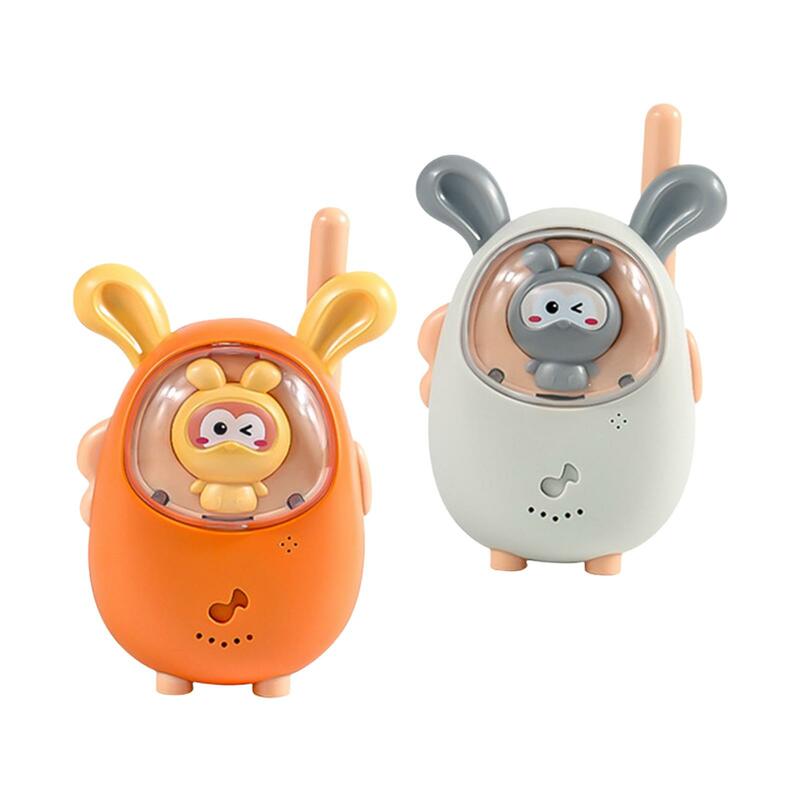 2 Pieces Children's Walkie Talkie Birthday Gift Mini Toys for Birthday Gifts Camping Hiking Outside Adventures 4-6 Years Old