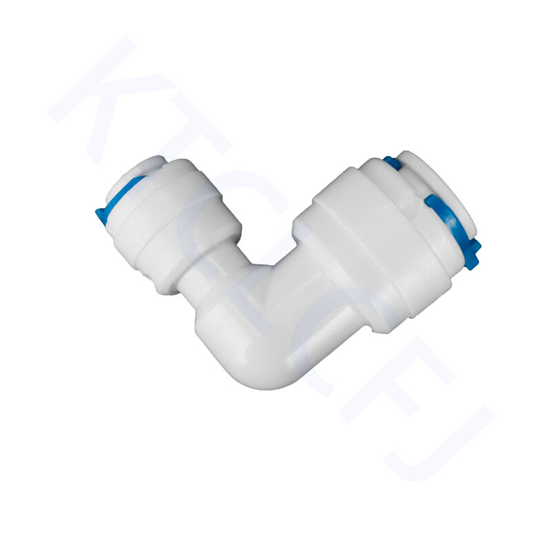 Raccordo per tubo flessibile dell'acqua RO raccordo a gomito dritto croce 1/4 "3/8" raccordo rapido in plastica raccordo per osmosi inversa