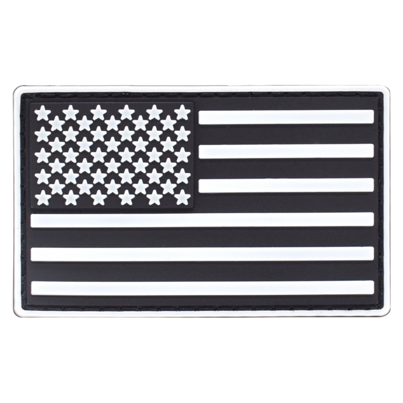 RU/USA Removable Flag Sticker Patch Ornament on Tactical Backpack