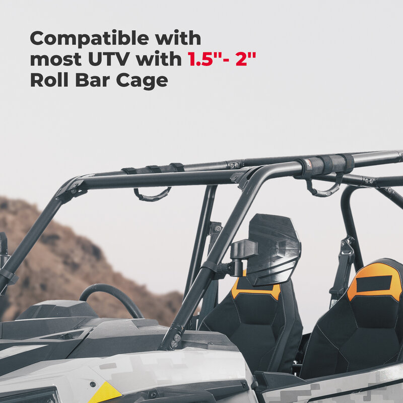 UTV ATV Sports Roll Bar Cages Grab Handle Hold For Jeep For Can-am Commander Maverick x3 1000 Compatible with Polaris RZR Ranger
