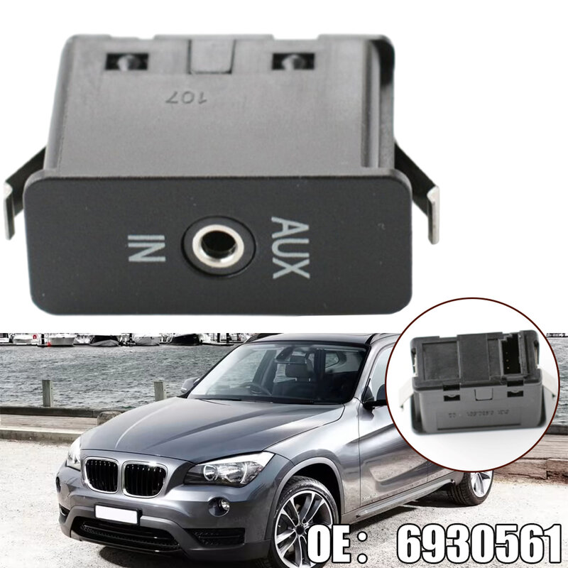 For BMW 1 3 5 6 7 X3 X5 SERIES E60 E61 E81 E87 E90 Audio Aux In Socket Plugs Vehicle Accessories Repacement Parts For Home Car