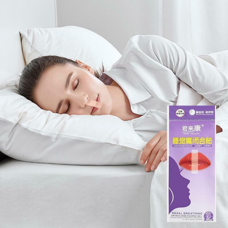 어린이 수면 스트립 X 모양 입 테이프, 수면 코 호흡용 부드러운 고급 코골이 감소 스트립, 야간 수면용