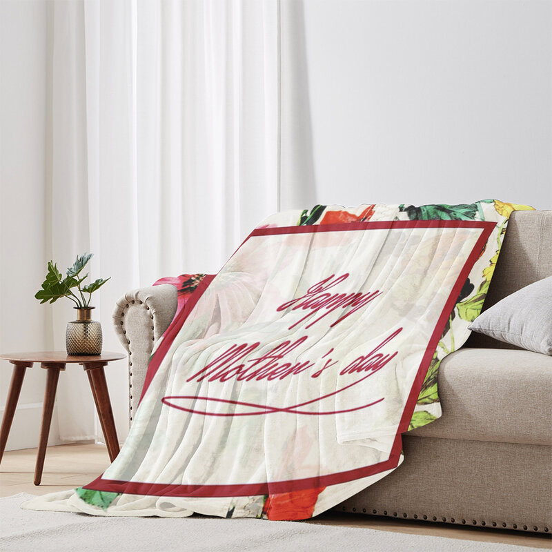 Personalizado Flanela Blanket, Dia das Mães, Mãe's Birthday Gift, fotos, imagens personalizadas