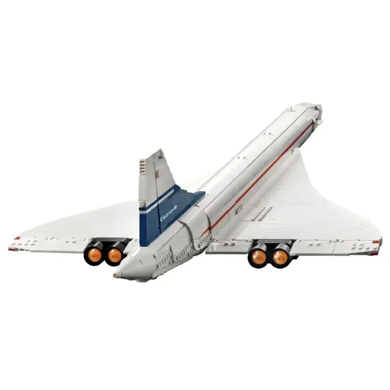 10318 Concorde โมเดลเครื่องบินเครื่องบินบล็อกตัวต่อ105ซม. ของเล่นเพื่อการศึกษาสำหรับเด็กวันเกิดวันคริสต์มาสของขวัญ