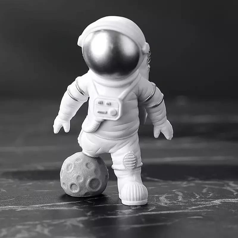 Figura de astronauta de 4 piezas para niños, escultura de astronauta, juguete educativo para escritorio, decoración del hogar, modelo de astronauta para regalo