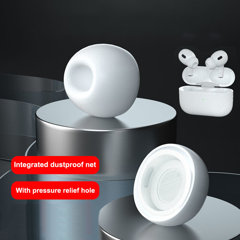 Almohadillas protectoras de silicona suave para Airpods Pro 1/2, cubierta de auriculares con orificio de reducción de ruido para Apple Air Pods Pro