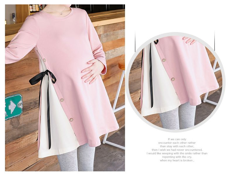 New Spring and Autumn Thin Loose Long sleeved Pregnant Women's Sweater