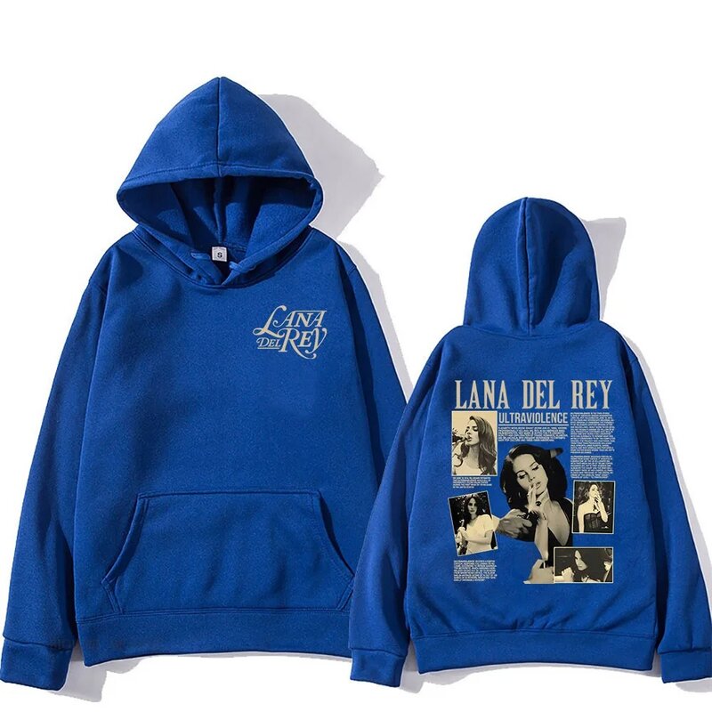 Sweter motif grafis penyanyi hoodie Lana Del Rey untuk penggemar hoodie lengan panjang kasual pria/wanita pakaian hoodie Hip Hop sudadera