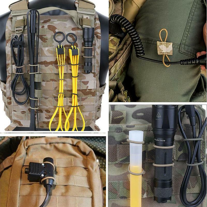 Gear Holder Clip Gear Holder Clip Web Retainer Elastic Binding Ribbon Buckle For Vests Bags Backpacks