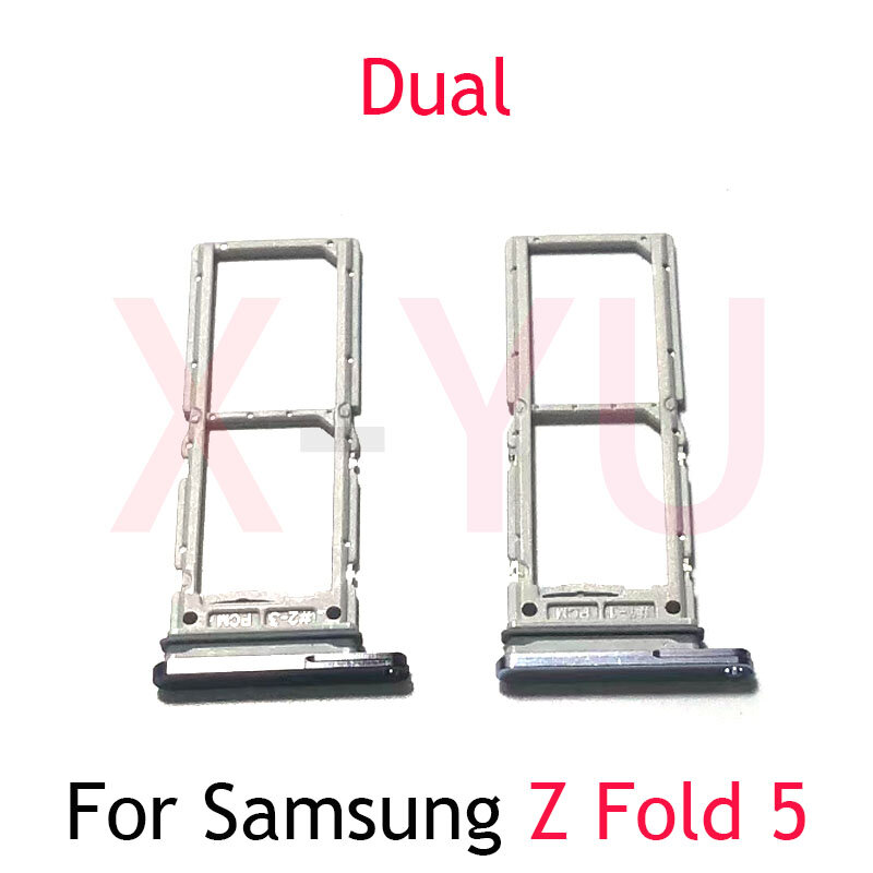 10ชิ้นสำหรับ Samsung Galaxy Z Z Fold 5 Fold5 F946B F946ถาดใส่ซิมการ์ดอะไหล่อะแดปเตอร์เปลี่ยนอะไหล่