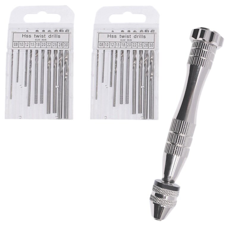 Pin Vise For Resin Casting Molds Pin Vise Hand Drill Set With Drill Bits Precision Hand Drill Tools For Resin Jewelry