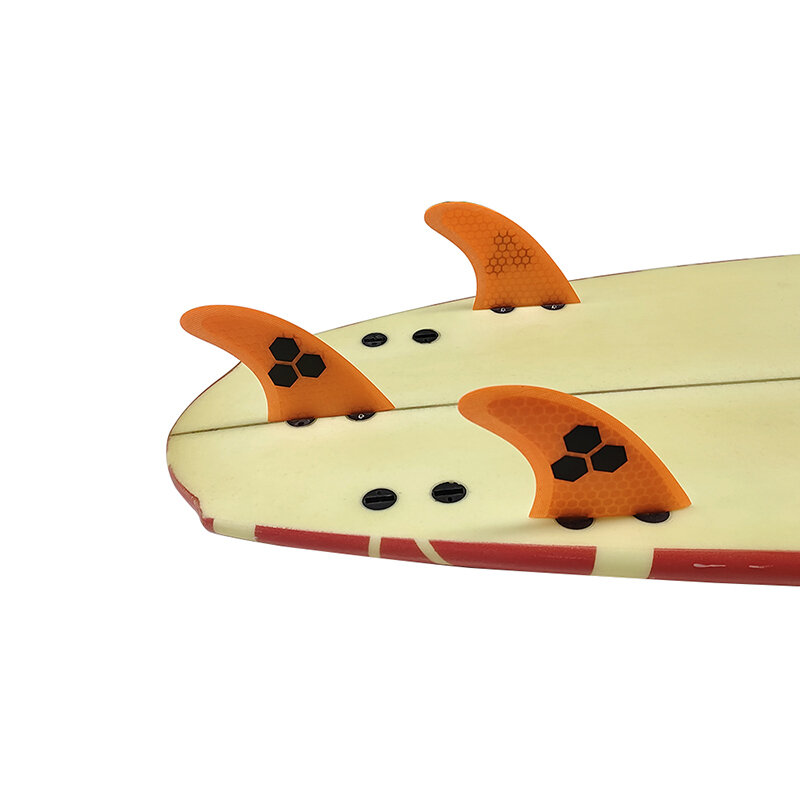 S Tri Fins Surfboard Fins UPSURF FCS Fins G3 Thruster Set Surf Fin Fiberglass Honeycomb Fin Double Tabs Compatibility Kit