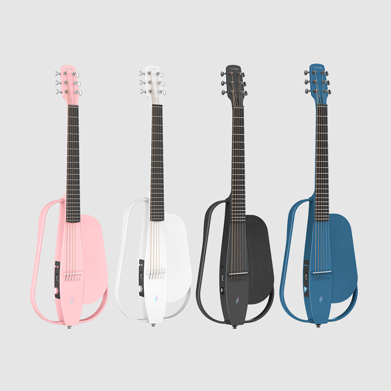 Enya NEXG-스마트 오디오 기타, 38 인치 탄소 섬유 기타, 케이스 포함, 무선 마이크, 오디오 케이블, 스트랩, 충전 케이블