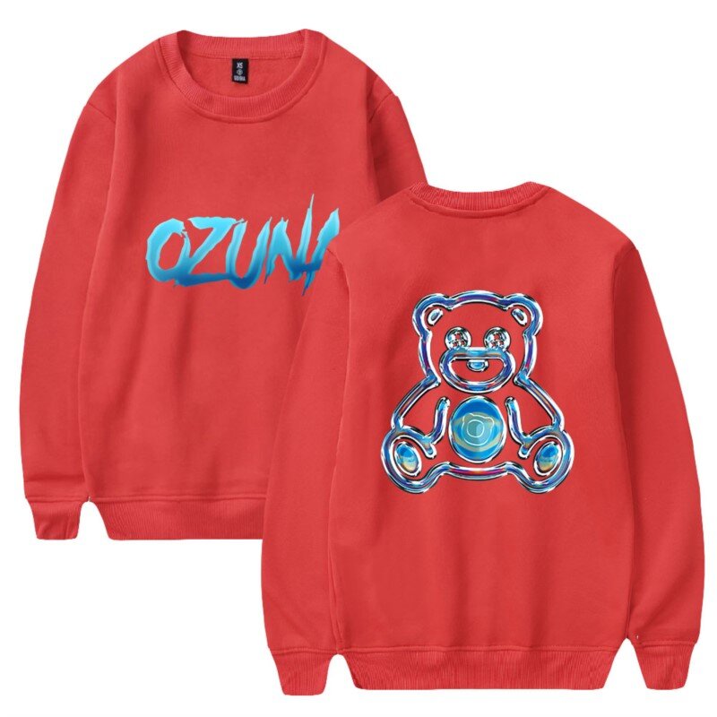Ozuna Bear Print Merch Long Sleeve Crewneck Sweatshirt For Men/Women Unisex Winter Hooded Trend Cosplay Streetwear