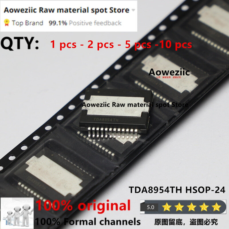 Aoweziic Amplificador de Áudio Chip, Importado, Original, TDA8954, TDA8954TH, HSOP-24, 2023, 100% Novo