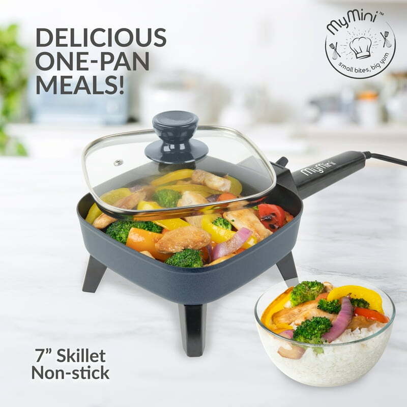 Electric Skillet and Noodle Maker, Gray