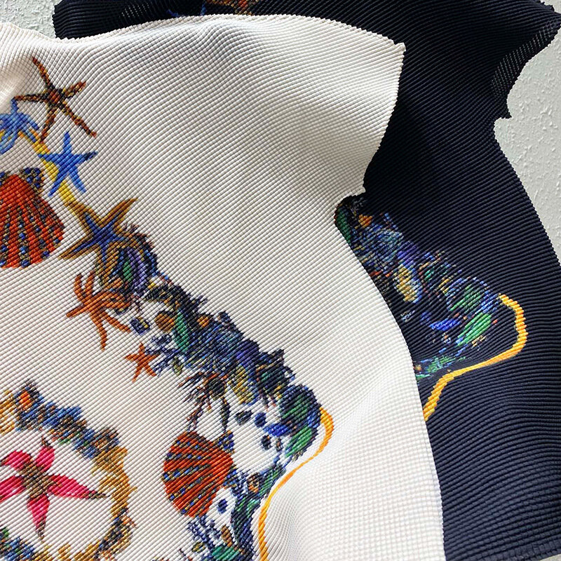 Conjunto de Top y falda con estampado de 2 piezas para mujer, traje plisado, ropa de moda de verano de alta gama, camisa de manga corta para mujer