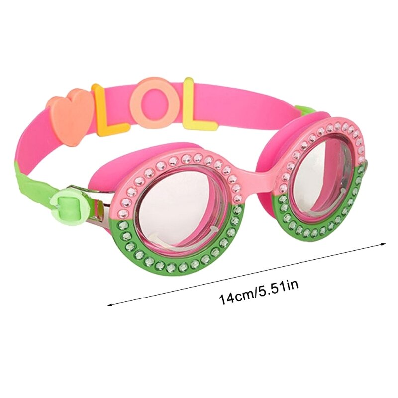 Kinderen Zwembril Met Anti-Fog En Uv Bescherming Lens, Geen Lekkende, Flexibele Band Zwembril Voor Kinderen Brillen