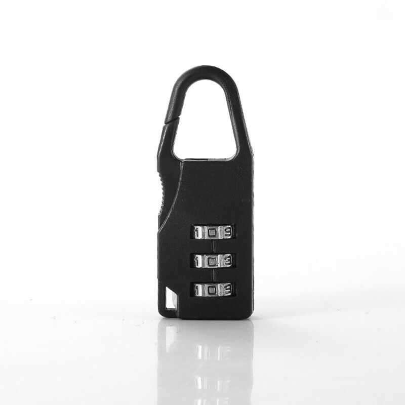 Digit Suitcase Combination Lock Plastic 3 Dial Digit Bag Combination Padlock Anti-theft Luggage Travel Lock