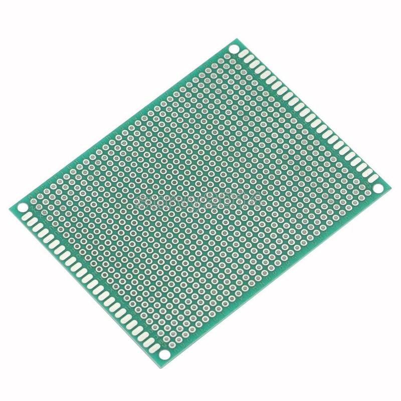 7x9 см Прототип PCB 7*9 см панель с двойным покрытием/Луженая ПП универсальная плата двусторонняя PCB 2,54 мм плата зеленая