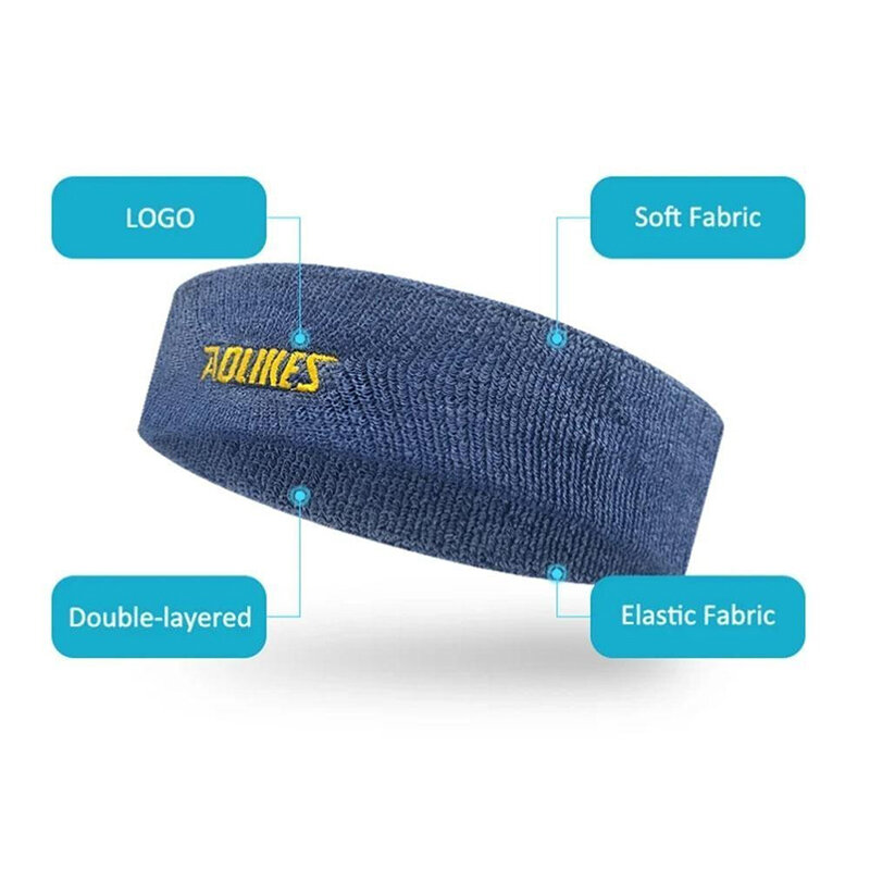 Unisex Cotton respirável Sweat Headband, Sweatband para mulheres, Yoga Hair Bands, Head Sweat Bands, Sports Safety