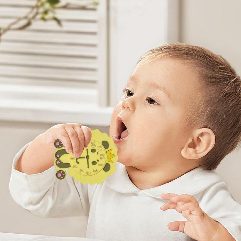 ของเล่นกัดซิลิโคนสำหรับเด็กทารกทนทานและป้องกันการตกรีโมทคอนโทรลรูปทรง Setir mobil ยางกัดของเล่นซิลิโคนที่ปลอดภัย