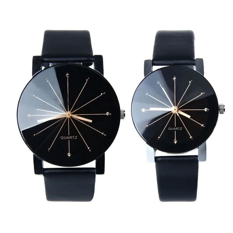 นาฬิกาคู่รักนาฬิกาควอตซ์นาฬิกาข้อมือหนังแท้สำหรับผู้หญิงนาฬิกาข้อมือผู้ชายแฟชั่นสุภาพสตรีหรูหรา