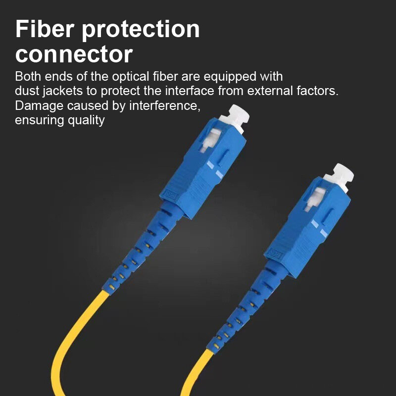 Cabo de remendo da fibra ótica do único modo, cabo do SM, 2.0mm, 3.0mm, 9, 125um, 1m-15m