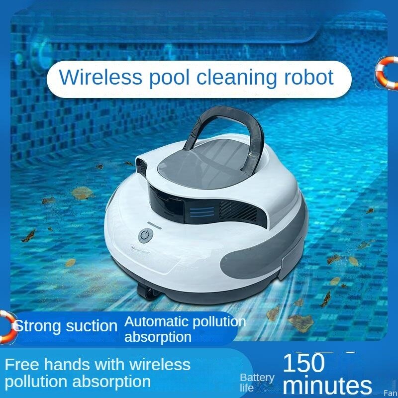 Aspirateur de piscine DolDave Turtle, filtre de piscine à chargement sans fil, capteur intelligent, adapté à 100 mètres carrés