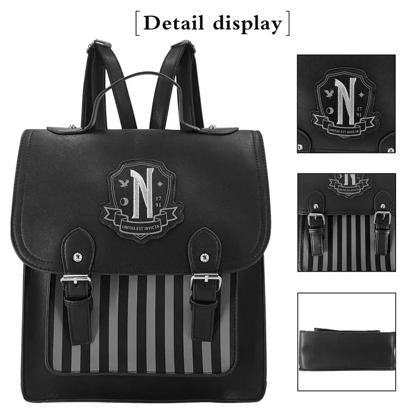 Винтажный Черный рюкзак из искусственной кожи для женщин, Повседневная модная вместительная школьная сумка для студенток, ранец для ТВ-среду
