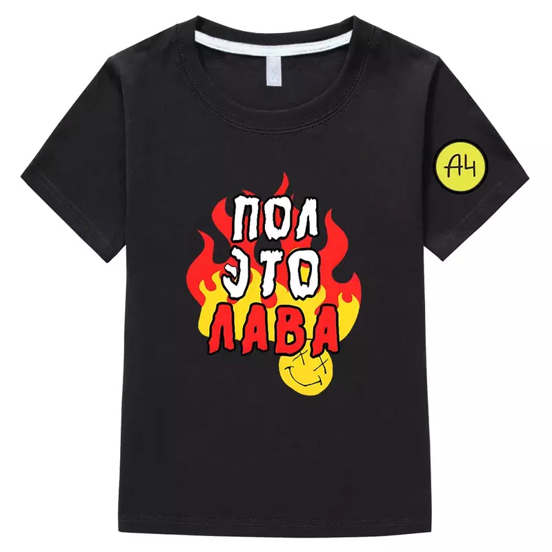 T-shirt à manches courtes pour garçons et filles, T-shirt Anime esthétique VladA4, T-shirt de dessin animé Kawaii, Manga mignon, 100% coton, Mode
