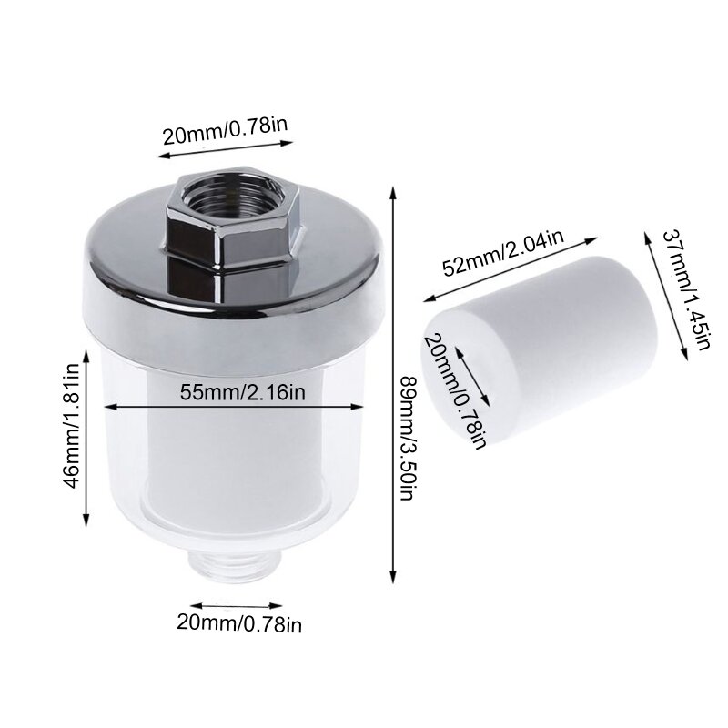 1 Juego de filtro de grifo Universal purificador de salida de agua para ducha de baño de cocina