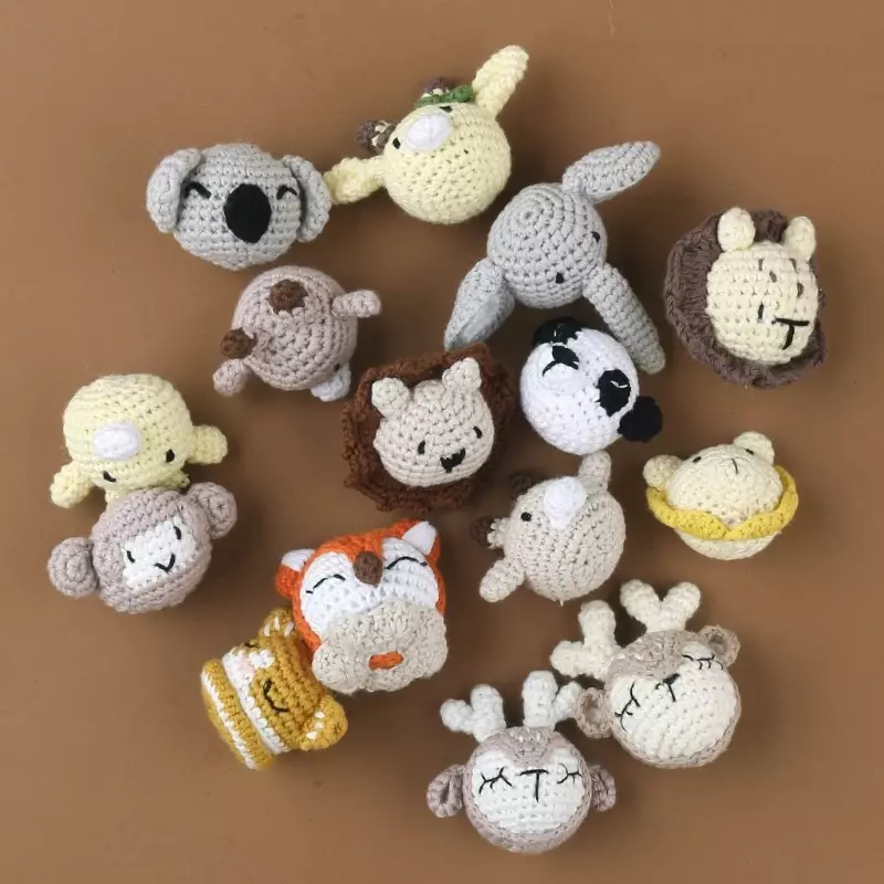 Soft & Safe Animal Knitting Beads Perfect for Teething & Sensory Exploration Drop Shipping