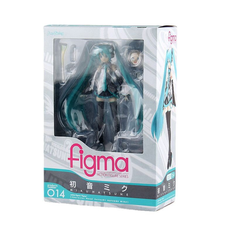 14ซม. อะนิเมะตุ๊กตาขยับแขนขาได้ FIGMA 014หัวหอม Hatsune Miku น่ารักรูปแบบอุปกรณ์ต่อพ่วง PVC ตุ๊กตาสะสมเครื่องประดับของขวัญของเล่น
