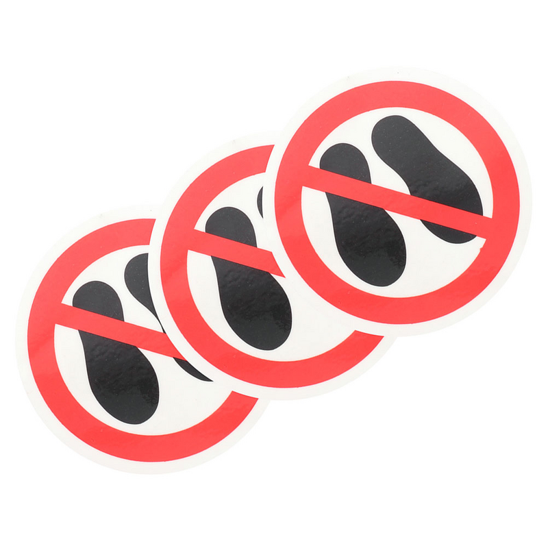Round Adhesive Step Floor Sticker, Step Sticker, sem decalques, redondo, não, fazer, círculo, não sinal de cuidado