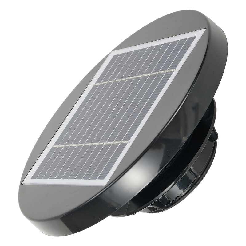 Ultra Low Profile Solar Powered ventilador, nenhum ruído ou perfuração necessária, perfeito para o barco, rv, estufa, Shed, caravana